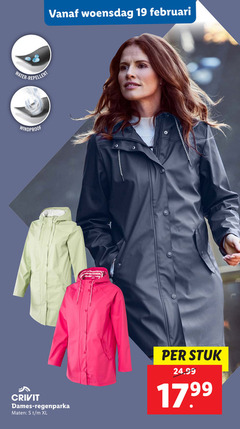  19 water repellent woensdag windproof crivit dames maten xl stuk 