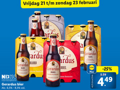  gerardus speciaalbieren 15 18 23 25 vrijdag tripel kruidig bonen kloosterbier blond ingrid dubbel eigentijds stevig nix18 jaar alcohol legitimatie bier 6 5 vrij 5.99 