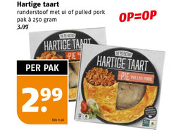  250 hartige taart runderstoof ui pulled pak 3.99 factory pie kilo 