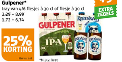  gulpener speciaalbieren 25 30 zegels tray 4 6 flesje liter v.a. bio m.u.v krat wit 