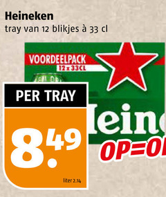  heineken blikjes bier 12 33 tray well dr liter 