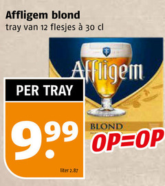  affligem speciaalbieren 12 30 blond tray liter 