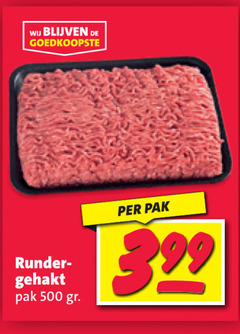  500 runder gehakt pak 