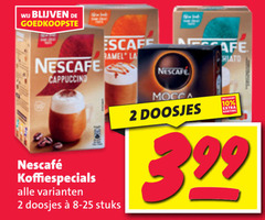  nescafe oploskoffie 2 10 99 la cappuccino doosjes stuks mocca 