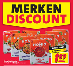  honig soep maaltijdmix 2 10 1867 merken discount nasi hond basis kruidenmix bami pakken tomaten 