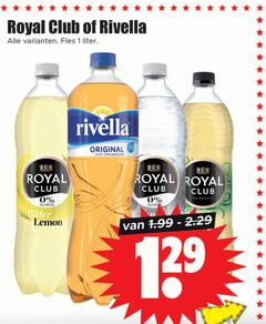  royal club rivella frisdrank 1 fles liter suiker bitter lemon original licht sprankelend 