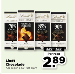  lindt chocolade 90 excellent excellence orange intense cacao noir dark feuillet repen reep 