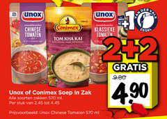  conimex unox soep 2 10 chinese tomaten tom licht pittige thaise kippensoep zak soorten zakken ml stuk klassieke val groenten der zegel 