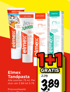  elmex tandpasta 1 anti car sensitive and caries original junior protective shield soorten ml stuk 