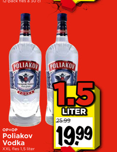  poliakov wodka 12 30 pack fles premium vodka xxl 1 5 liter 