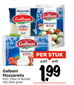  galbani mozzarella latte bufala mini maxi stuk 