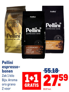  pellini koffiebonen 1 2 9 aroma caffee espresso bar caffe gram cremoso gusto ricco armonioso vivace tradizionale bonen zak kilo grano 