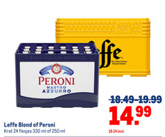  peroni leffe speciaalbieren krat bier 22 24 250 330 italiana originale qualita nastro azzurro belge belgisch abdijbier blond ml 