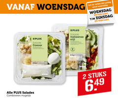  salade 2 19 25 woensdag let salades combineren caesar gemengde caesardressing gekookt komkommer croutons gebruiken mes gekoeld italiaanse stijl kruidendressing rode paprika zonnebloempitten pompoenpitten gedroogde tomaat stuks 