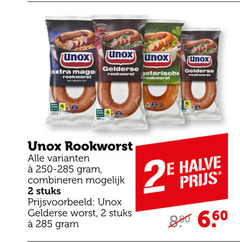  unox rookworst 2 gelderse leven combineren stuks worst halve 