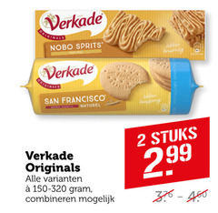  2 verkade originale nobo sprits naturel originals san francisco biscuits combineren stuks 