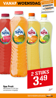  fruitdrank 2 19 25 40 100 woensdag let spa fruit strawberry watermelon bruisend natural origin calorie aardbei lemon cactus cache mango apricot mangue abricot abrikoos orange ingredients natura flessen 1 liter combineren stuks online 