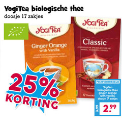  yogi tea thee 17 25 biologische doosje zakjes biologisch ginger orange with vanilla classic 30 50 3.99 yogitea 2 99 