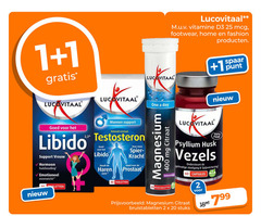  1 2 20 25 30 60 100 400 lucovitaal mannen support libido testosteron vrouw huishouding evenwicht tabletten spier kracht haren prostaat vitamine footwear home fashion spaar punt one day magnesium mg citraat bosbessensmaak bruistabletten puur psyllium vezels ondersteunt stoelgang spijsvertering capsules stuks 