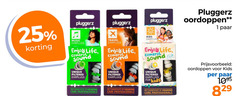  1 25 pluggerz music earplugs enjoy life control sound travel kids oordoppen paar unique filtered for by hearing care professionals 