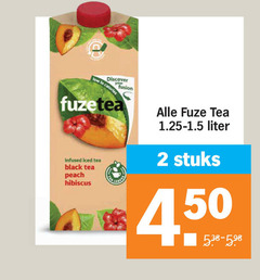  fuze tea ice 2 discover calories your fusion fuzetea infused iced black peach hibiscus liter stuks 45 