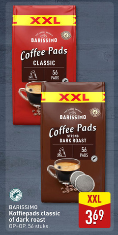  barissimo koffiepads xxl coffee experts pads classic strong dark roast quality people nature stuks 