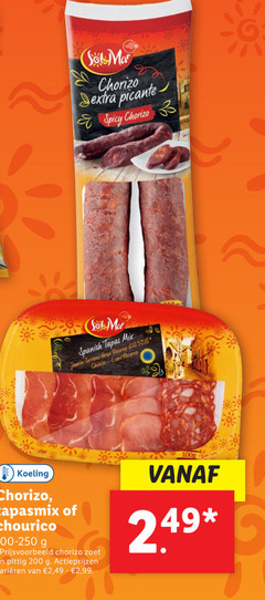  200 chorizo picante spicy spanish tapas mix jamon serrano reserva lomo koeling zoet pittig varieeren 2 99 100g 