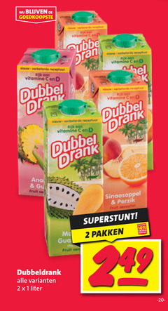  dubbeldrank fruitdrank 1 2 10 new recept rijk vitamine saw receptor fruit dubbel drank liter sinaasappel perzik pakken 