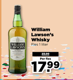  william lawsons whisky 1 fles liter 