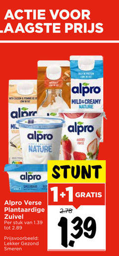  alpro soja melk yoghurt zuivel 1 2 with protein fay mild creamy nature fraise smeerbaar verse plantaardige stuk gezond smeren 00 