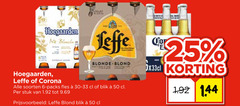  hoegaarden leffe corona speciaalbieren blikjes bier 6 25 50 pace blanche with blonde blond soorten fles blik stuk 