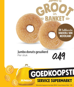  donuts jumbo banket bakkerij nederland gesuikerd stuk service supermarkt boodschappenmandje bnn vara kassa 