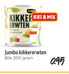  kikkererwten 3 200 jumbo kikker mix erwten nature rijk vezels eiwit nutri score blik 