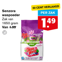  wasmiddel 22 30 40 50 60 1650 senzora waspoeder zak clean wash cent verlaagd kleur clear 1 schone b 