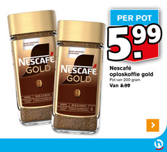  nescafe oploskoffie 3 6 100 200 nieuwe gold pot 5.99 verantwoord geteelde koffie rijk zacht zorgvuldig gebrande arabica koffiebonen intensiteit 