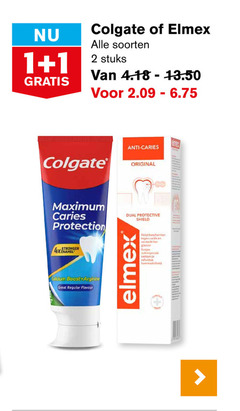  1 2 colgate elmex soorten stuks caries protection 4x enamel calcium boost arginine regular flavour anti original dual protective shield beschermen 