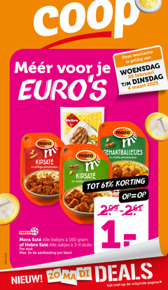  gehaktballetjes 1 4 26 100 160 woensdag hebro mora pittige pindasaus milde vriesvers bakjes zakjes stuks stuk 5x aanbieding deals volgende pagina 