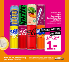  fanta fernandes fuze tea sprite coca-cola cola ice frisdrank 2 25 tropical zero sugar cherry calories fuzetea infused iced black peach hibiscus bouquet sparkling l coca hawaii blikjes combineren fant lemon orange 5x aanbieding online 40- 