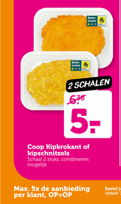  kipschnitzels 2 15 beter leven schalen kipkrokant schaal stuks combineren 5x aanbieding 