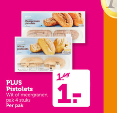  pistolets 4 meergranen witte wit pak stuks 