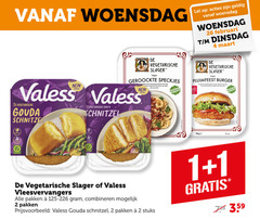  de vegetarische slager valess vegetarisch 1 2 4 26 woensdag let basis soja vitamine ijzer new 2x gouda schnitzel burger wit vleesvervangers pakken combineren stuks 