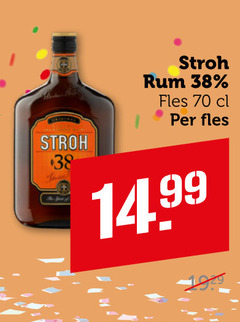  stroh rum fles 