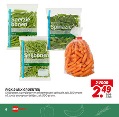  sperziebonen snijbonen 2 4 6 10 15 200 500 sperzie bonen gewassen spinazie koken min roken wokken pick mix groenten zak zoete 