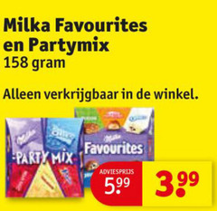  milka chocolade favourites partymix party mix 5.99 3.99 