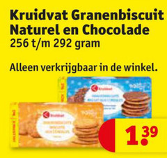  kruidvat huismerk biscuit 256 granenbiscuit naturel chocolade 1 