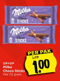  milka chocolade sticks choco pak 1 00 