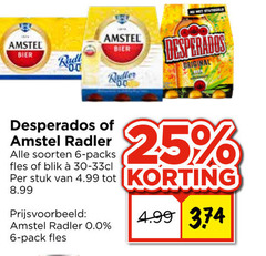  amstel desperados radler bier 6 25 radi 00 original soorten fles blik stuk 0.0 pack 