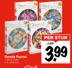  legpuzzel 4 1000 rond ronde puzzel stuks stuk 3.99 