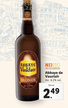  abbaye de vauclair speciaalbieren 18 25 750 blonde 6 2 nix18 jaar alcohol legitimatie ml 