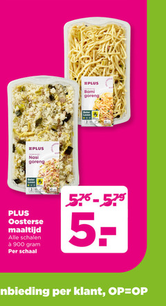  oosterse maaltijd 3 nasi goreng bami beter leven schalen schaal aanbieding 